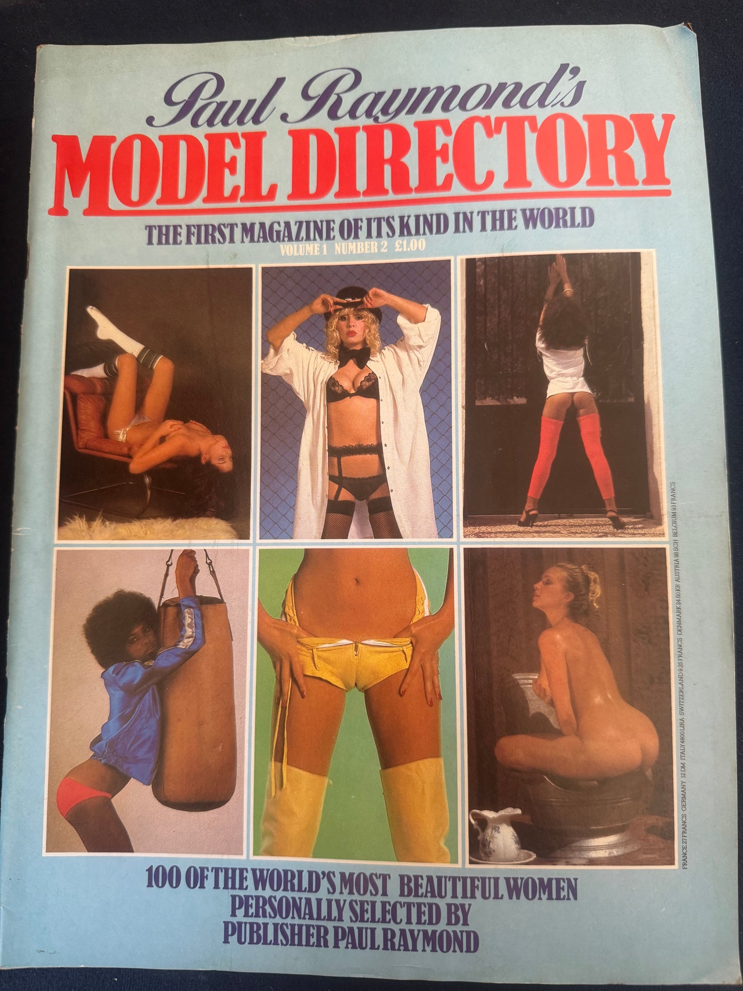 Vintage Paul Raymond Model Directory 80s Adult Pornographic Magazine