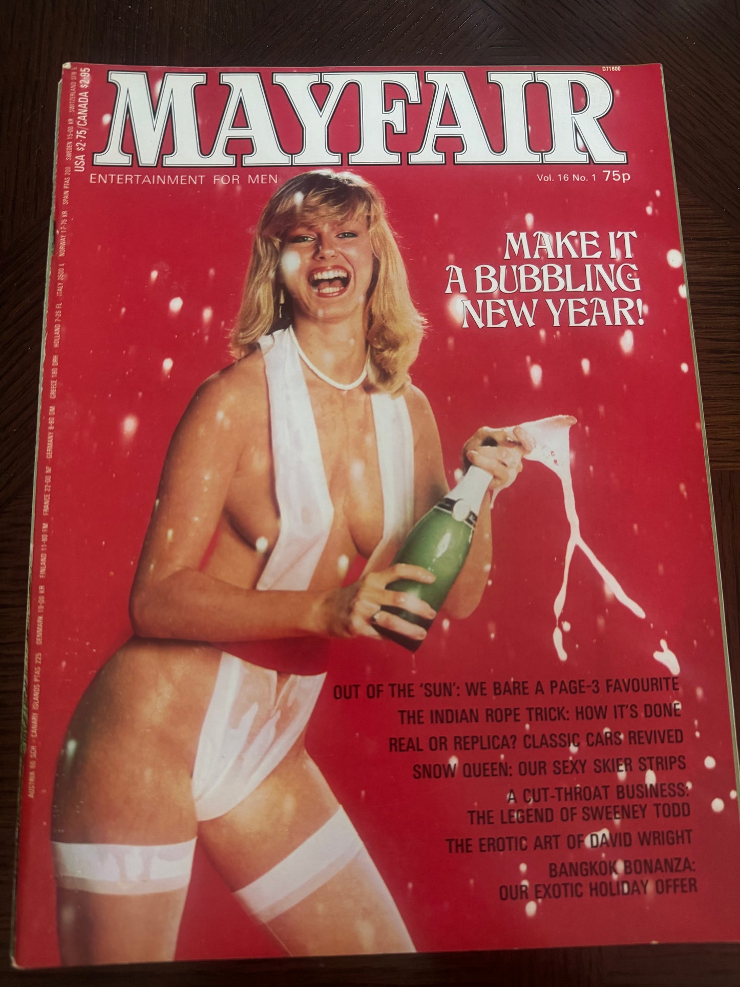 Vintage Mayfair Adult Magazine Vol 16 No 1 Michelle Hobbs 1981 80s Adult Pornographic Magazine