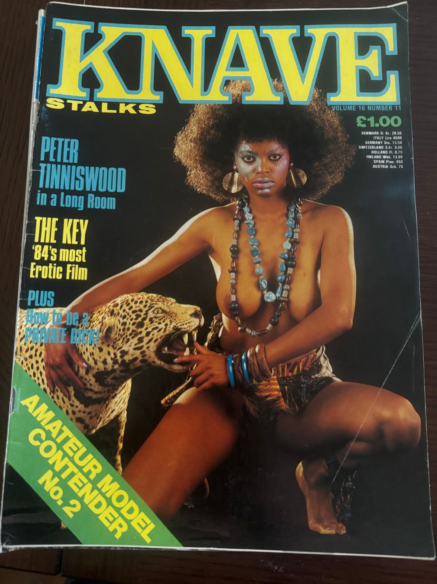 Vintage Knave Stalks Volume 16 Number 11 80s Adult Pornographic Magazine