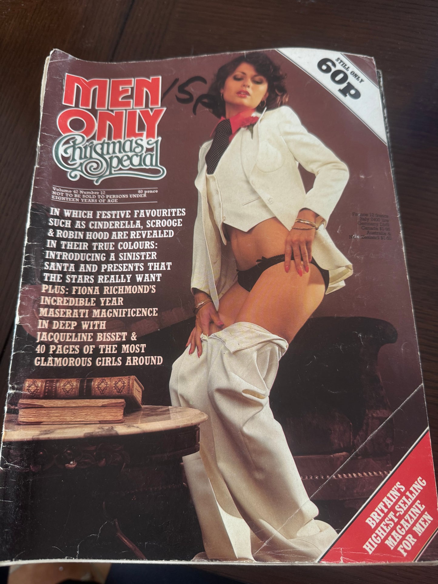 Vintage Men Only Magazine Christmas Special Volume 42 Number 12 1977 70s Adult Pornographic Magazine