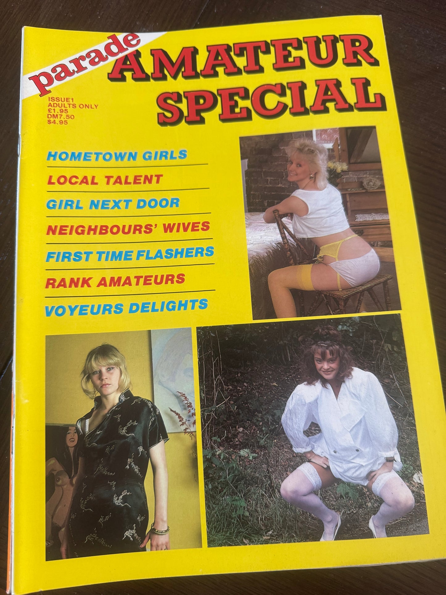 Vintage Parade Amateur Special Magazine Issue 1 Girl Next Door 80s Adult Pornographic Magazine