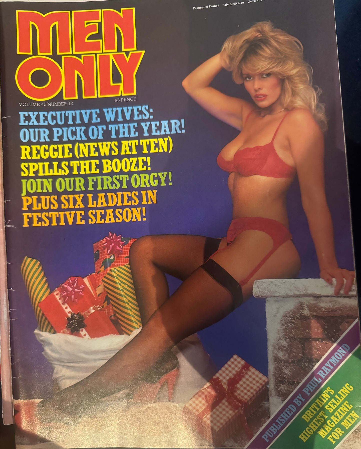 Vintage Men Only Magazine Volume 46 Number 12 Executive Wives 80s Adult Pornographic Magazine