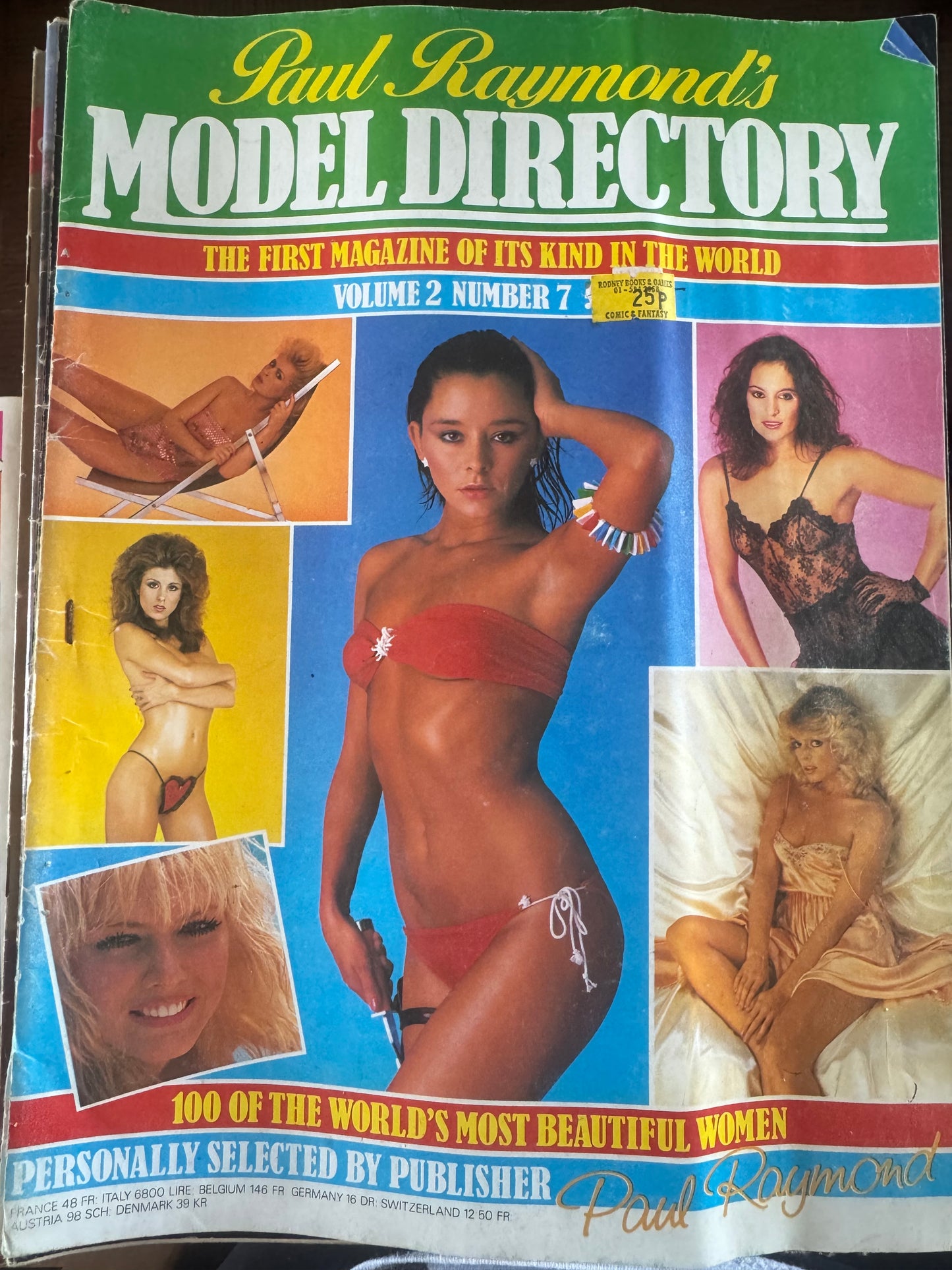 Vintage Paul Raymond’s Model Directory Volume 2 Number 7 1982 80s Adult Pornographic Magazine