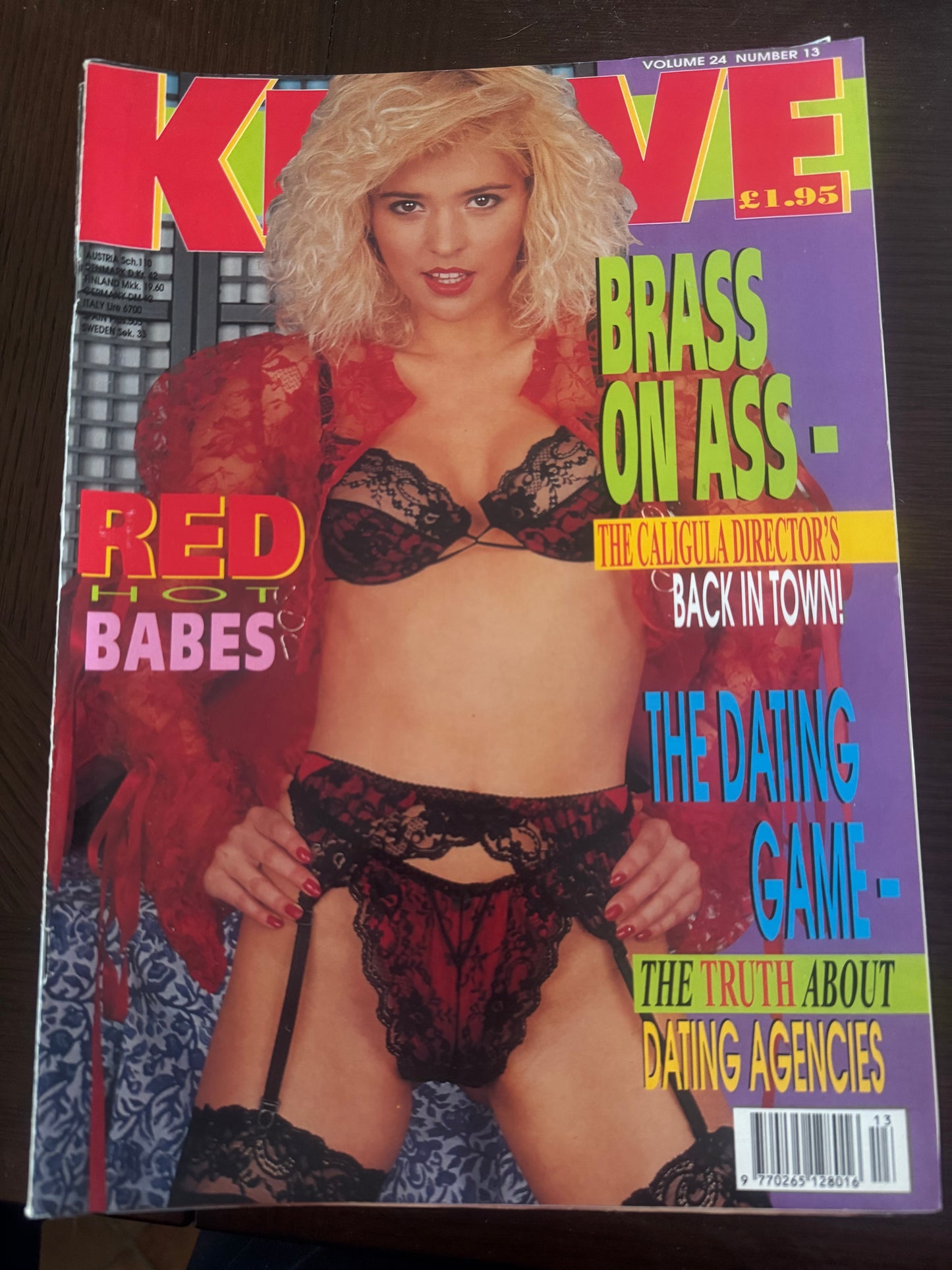 Vintage Knave Volume 24 Number 13 Red Hot Babes 90s Adult Pornographic Magazine