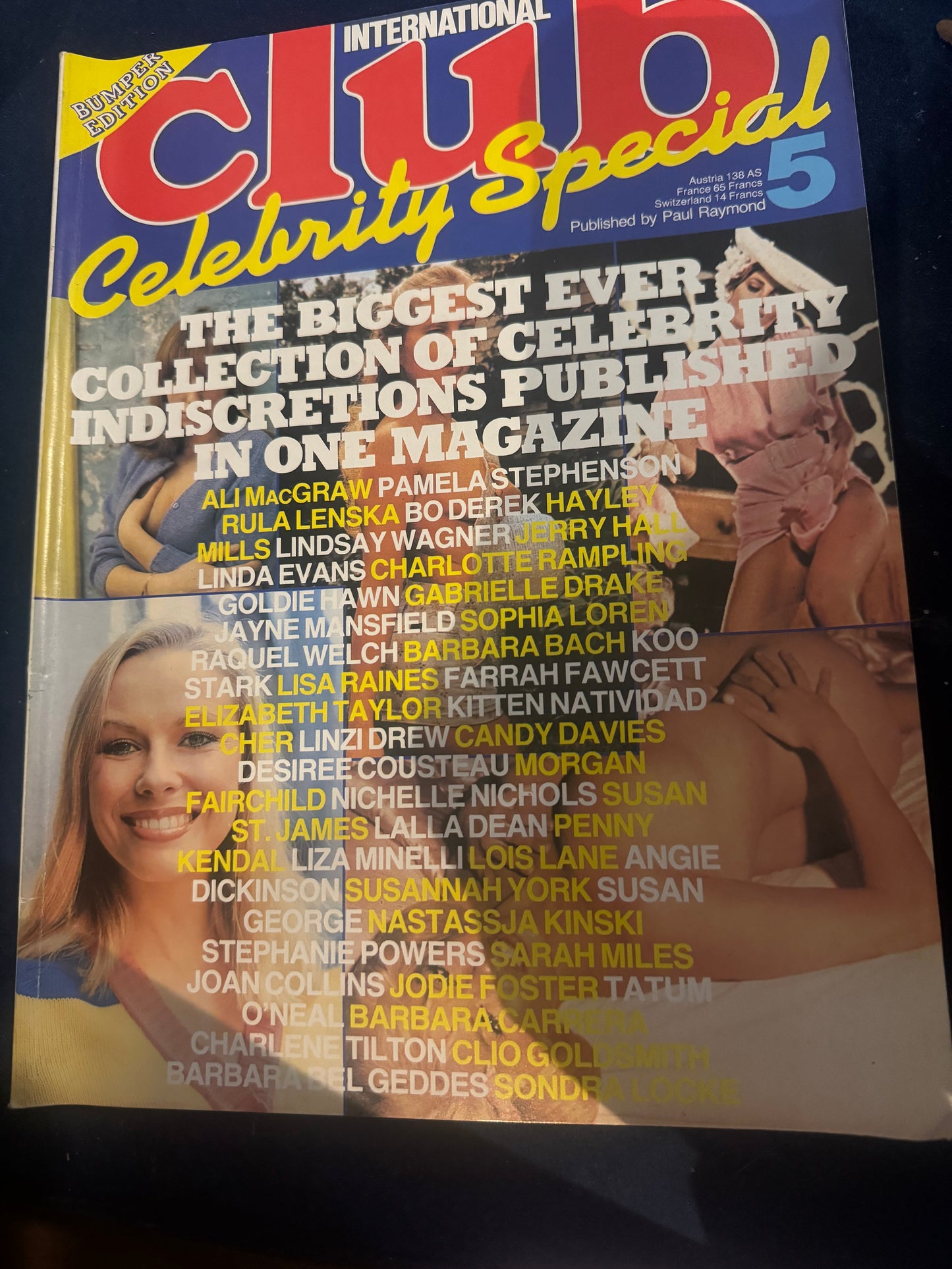 Vintage Club International Magazine Bumper Edition Celebrity Special 5 80s Adult Pornographic Magazine