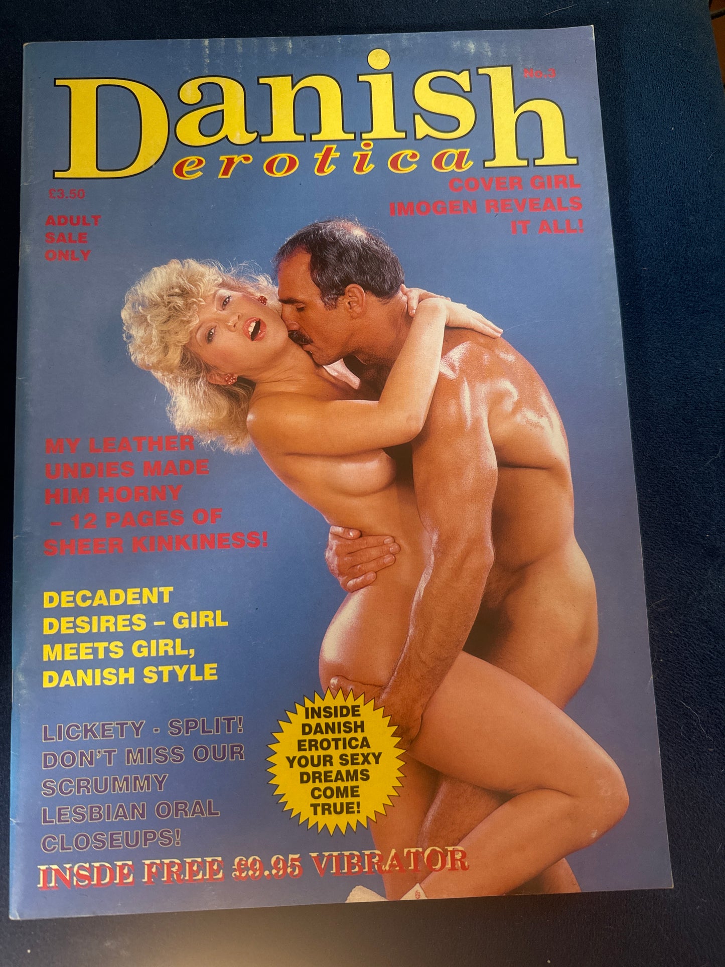 Vintage Danish Erotica No 3 90s Adult Pornographic Magazine