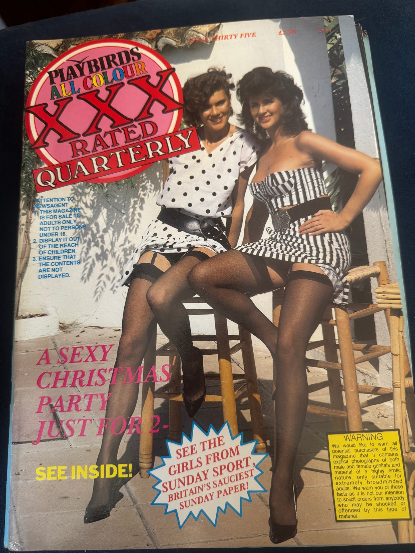 Vintage Playbirds All Colour XXX Rated Quarterly Issue 35 80s Adult Pornographic Magazine