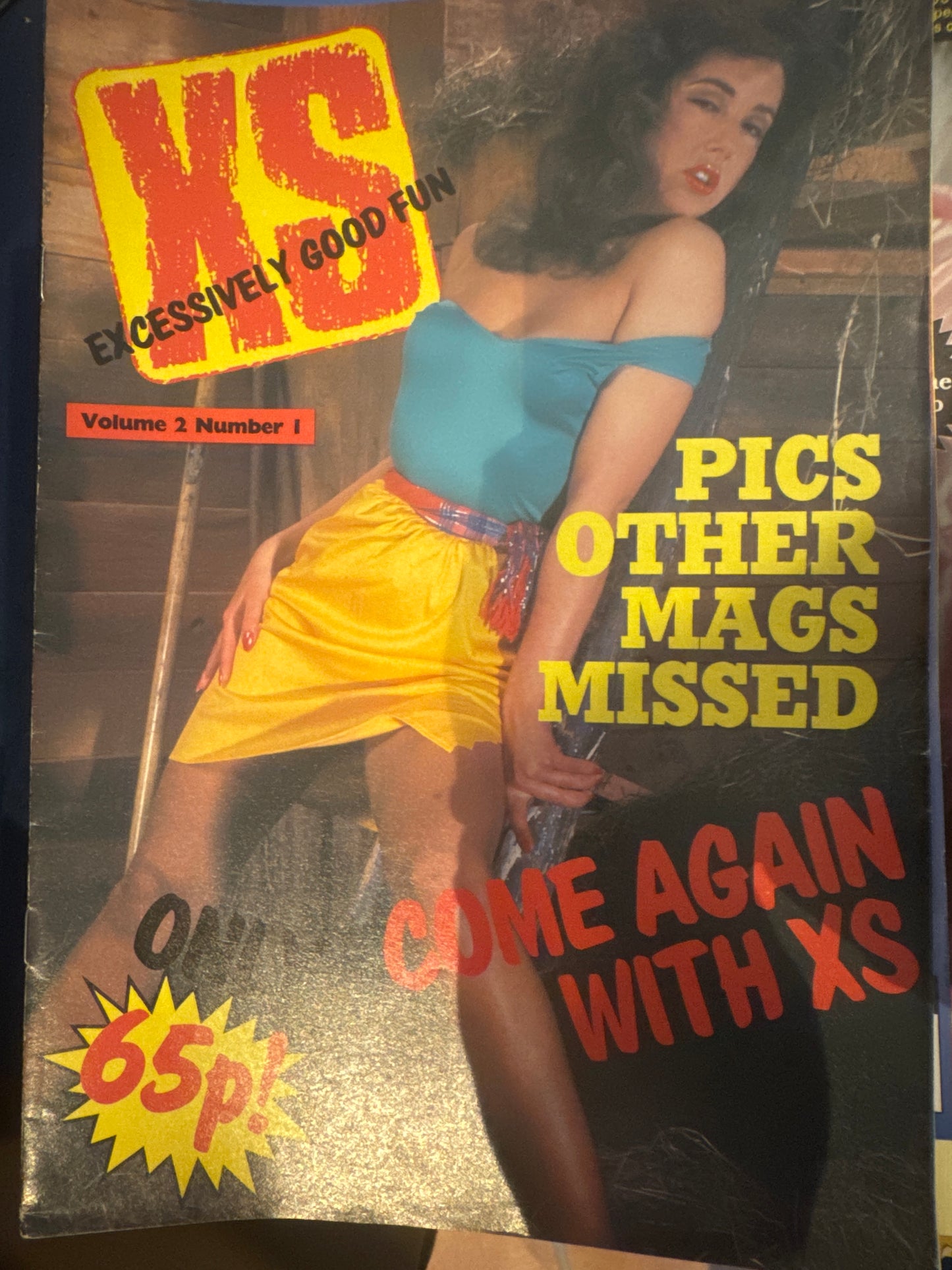 Vintage XS Excessively Good Fun Magazine Volume 2 Number 1 80s Adult Pornographic Magazine