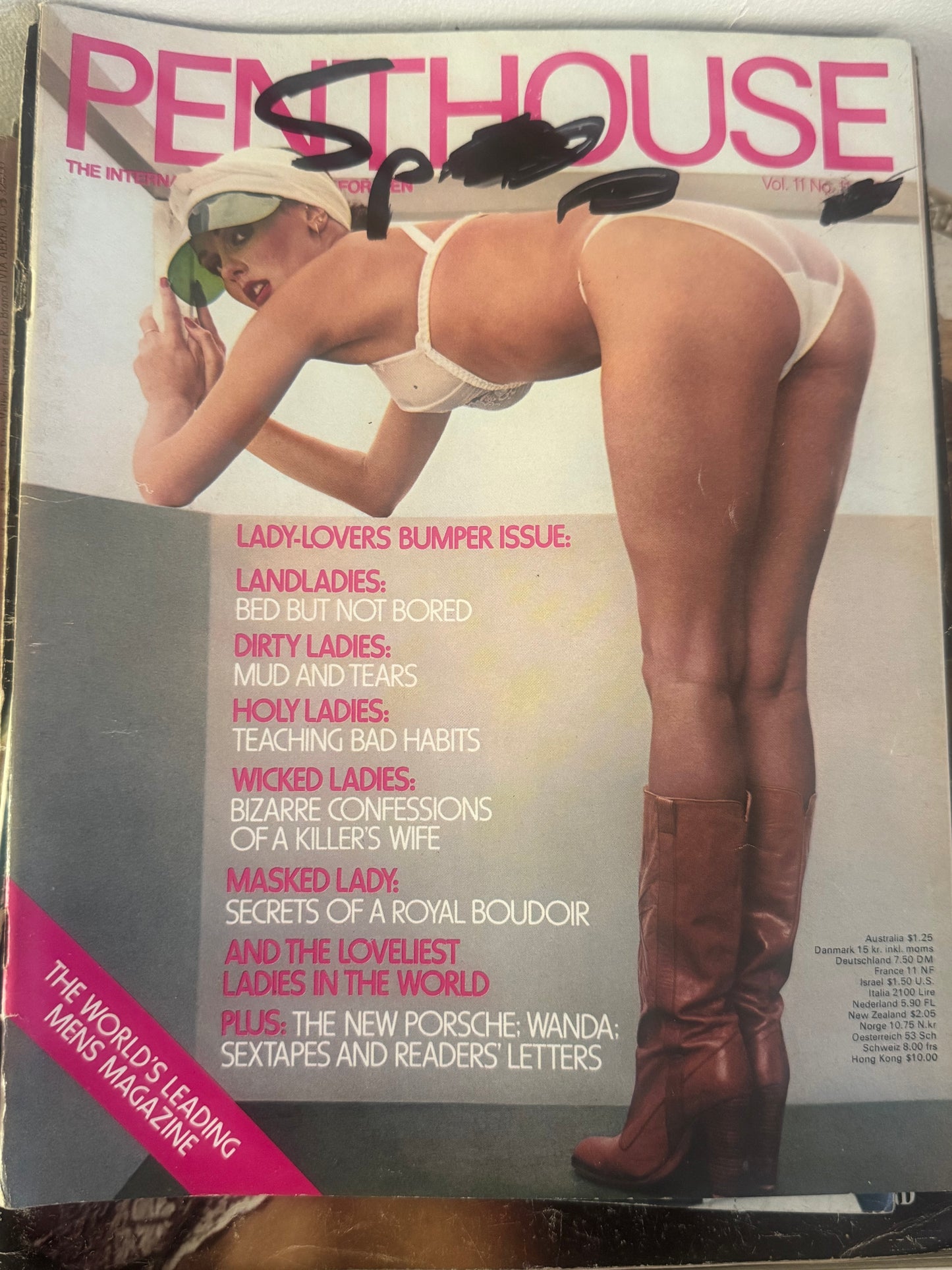 Vintage Penthouse Magazine Volume 11 Number 11 Lady Lovers Bumper Issue 1976 70s Adult Pornographic Magazine