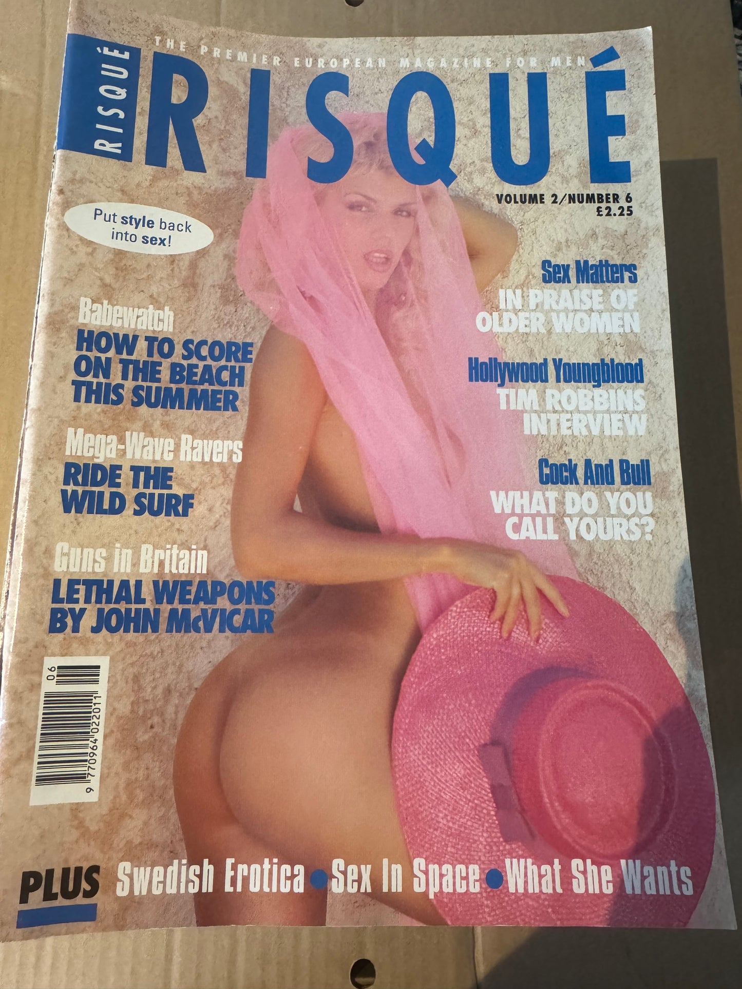 Vintage Risque Magazine Volume 2 Number 6 Babewatch 90s Adult Pornographic Magazine