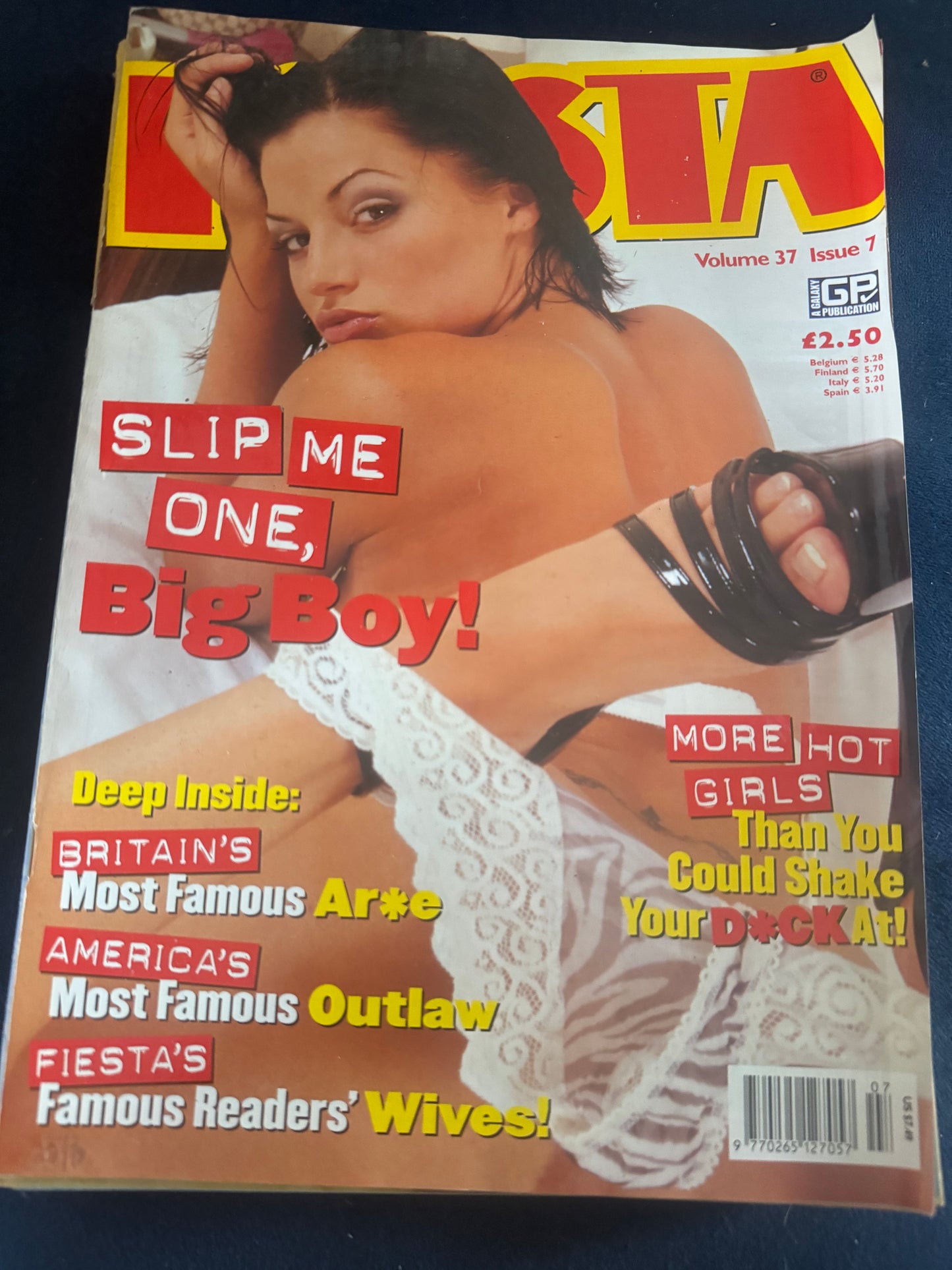 Vintage Fiesta Magazine Volume 37 Number 7 Slip One In Big Boy! 00s Adult Pornographic Magazine