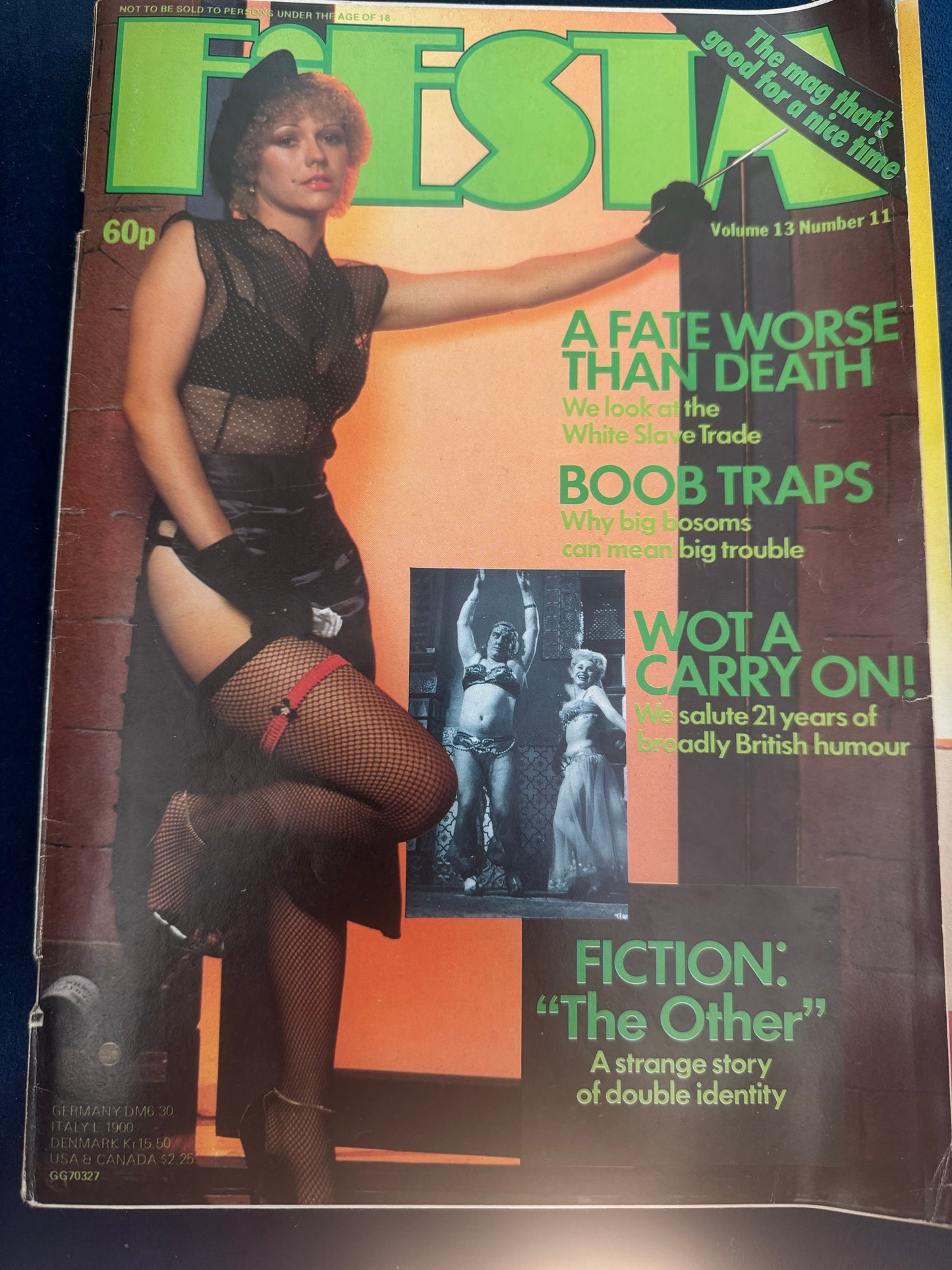 Vintage Fiesta Magazine Volume 13 Number 11 Boob Traps It 80s Adult Pornographic Magazine