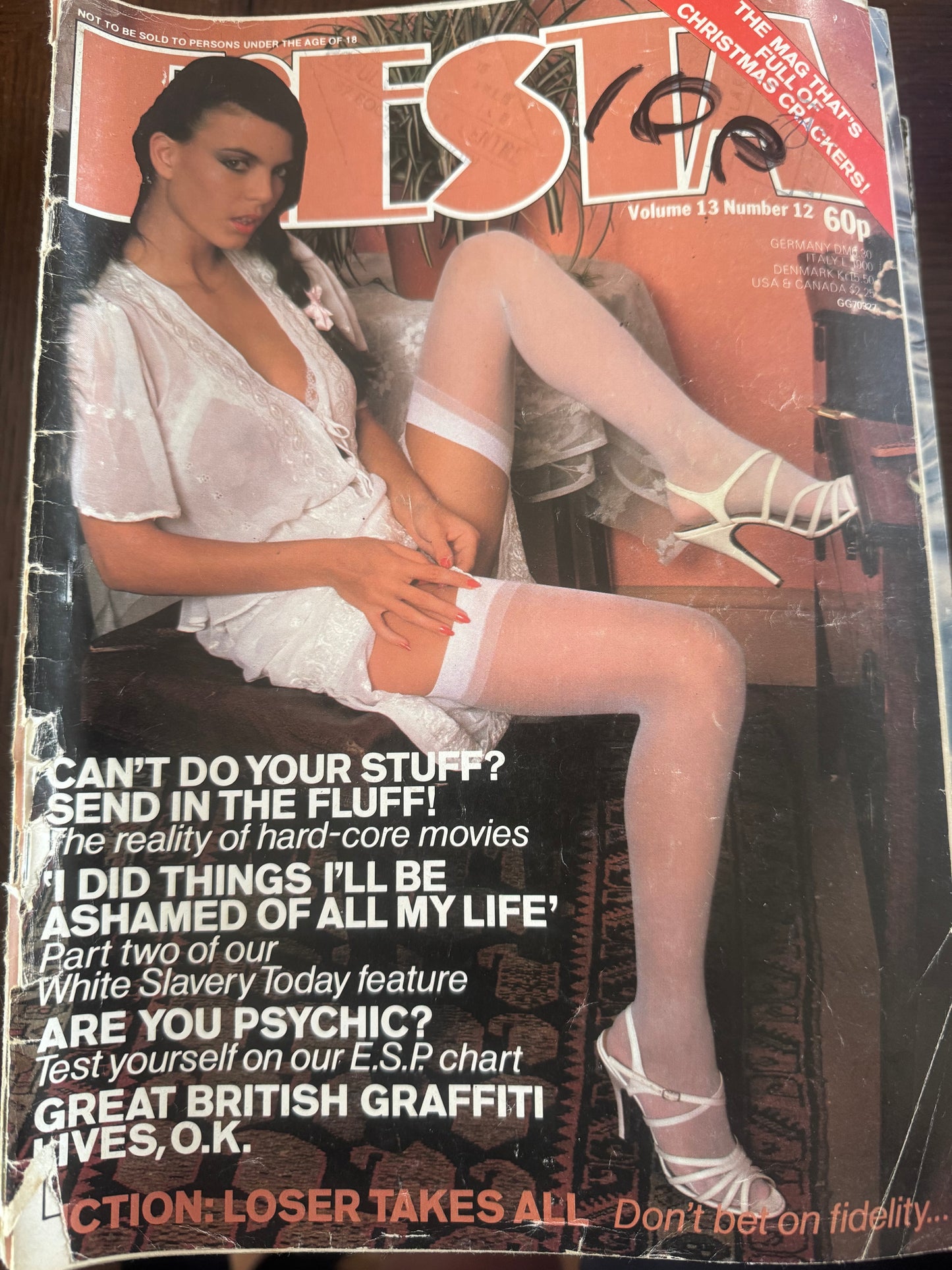 Vintage Fiesta Magazine Volume 13 Number 12 1979 70s Adult Pornographic Magazine