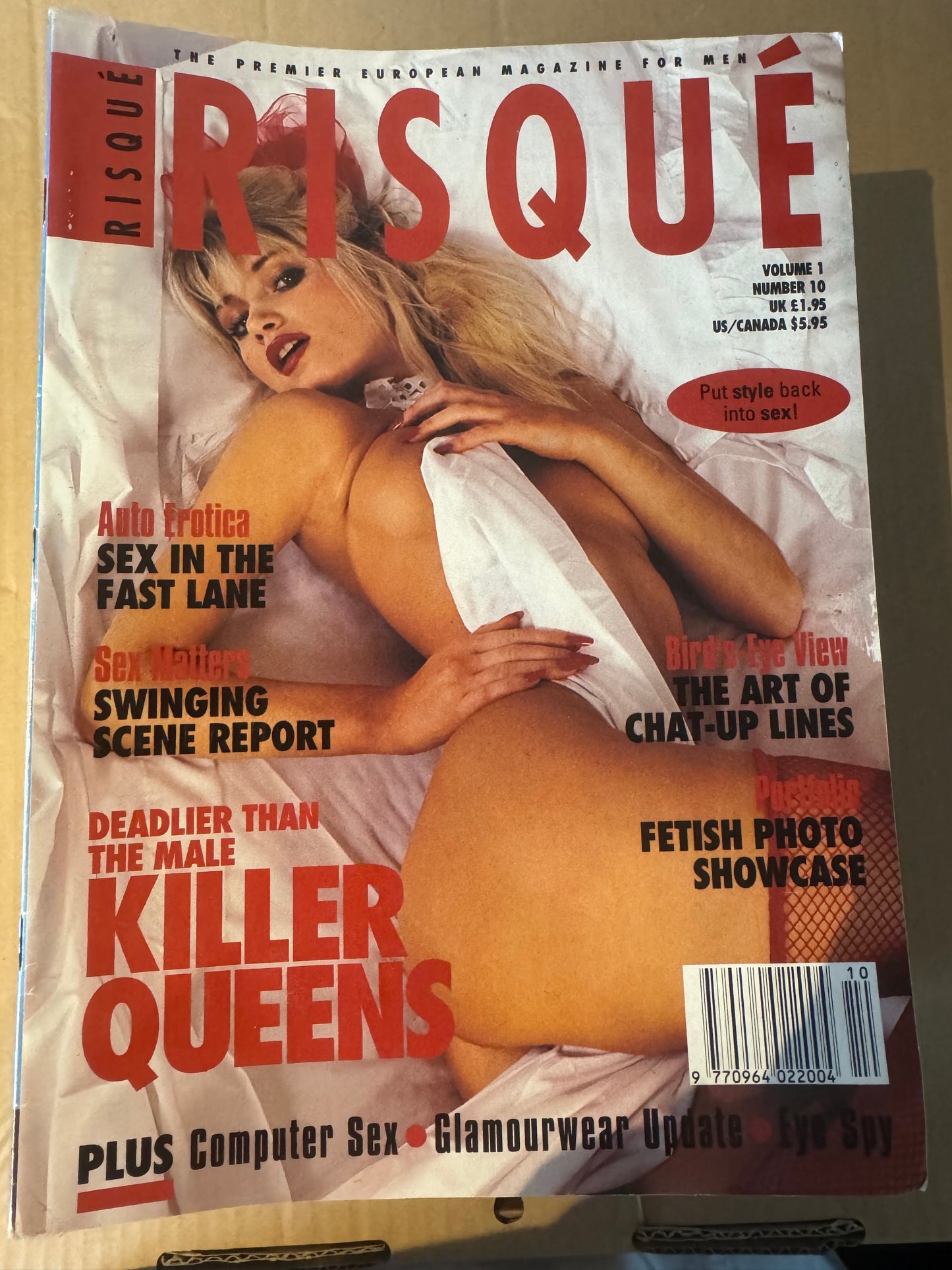 Vintage Risque Magazine Volume 1 Number 10 Auto Erotica Sex In The Fast Lane 90s Adult Pornographic Magazine