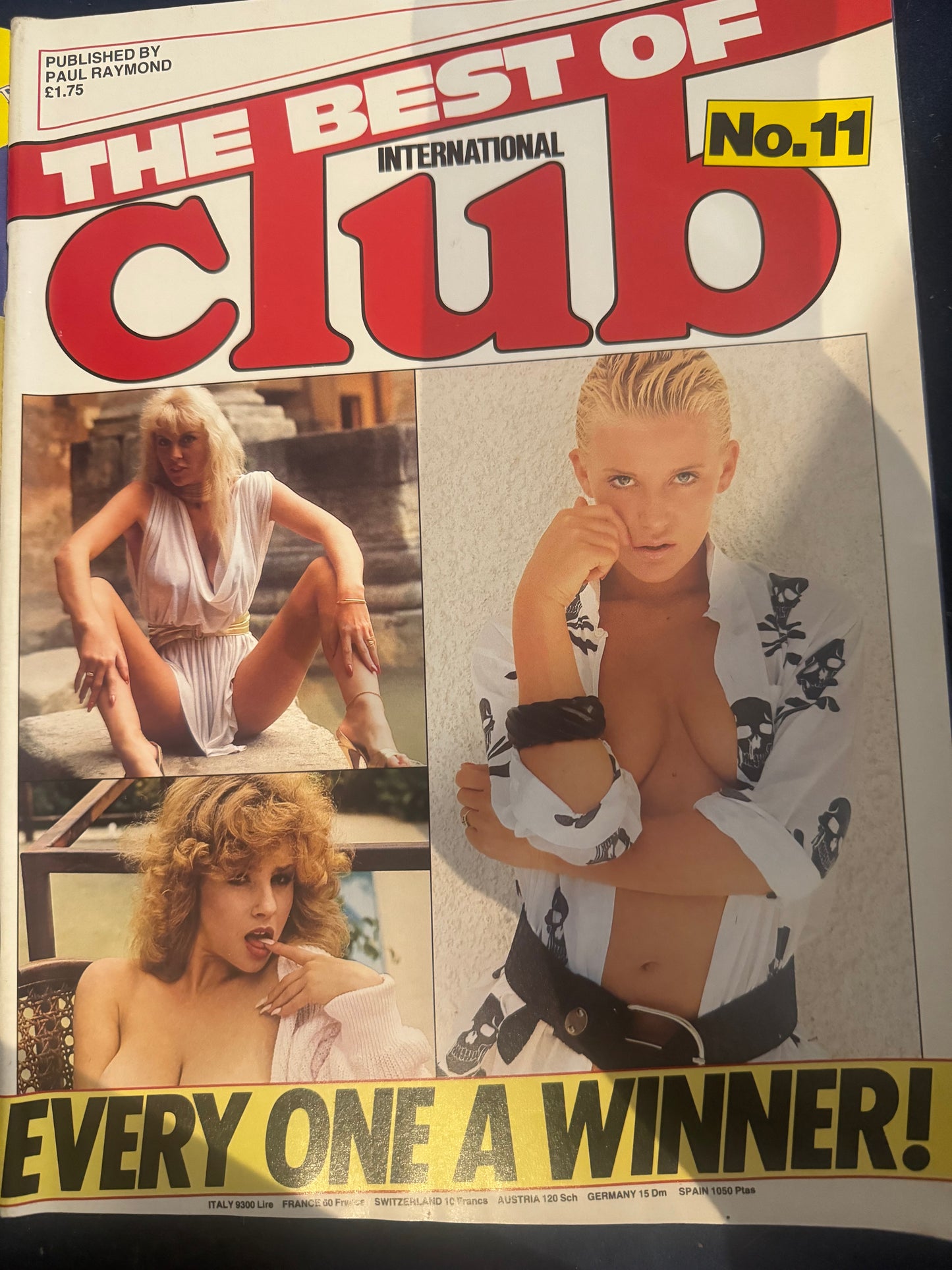 Vintage The Best of Club International Magazine No 11 80s Adult Pornographic Magazine