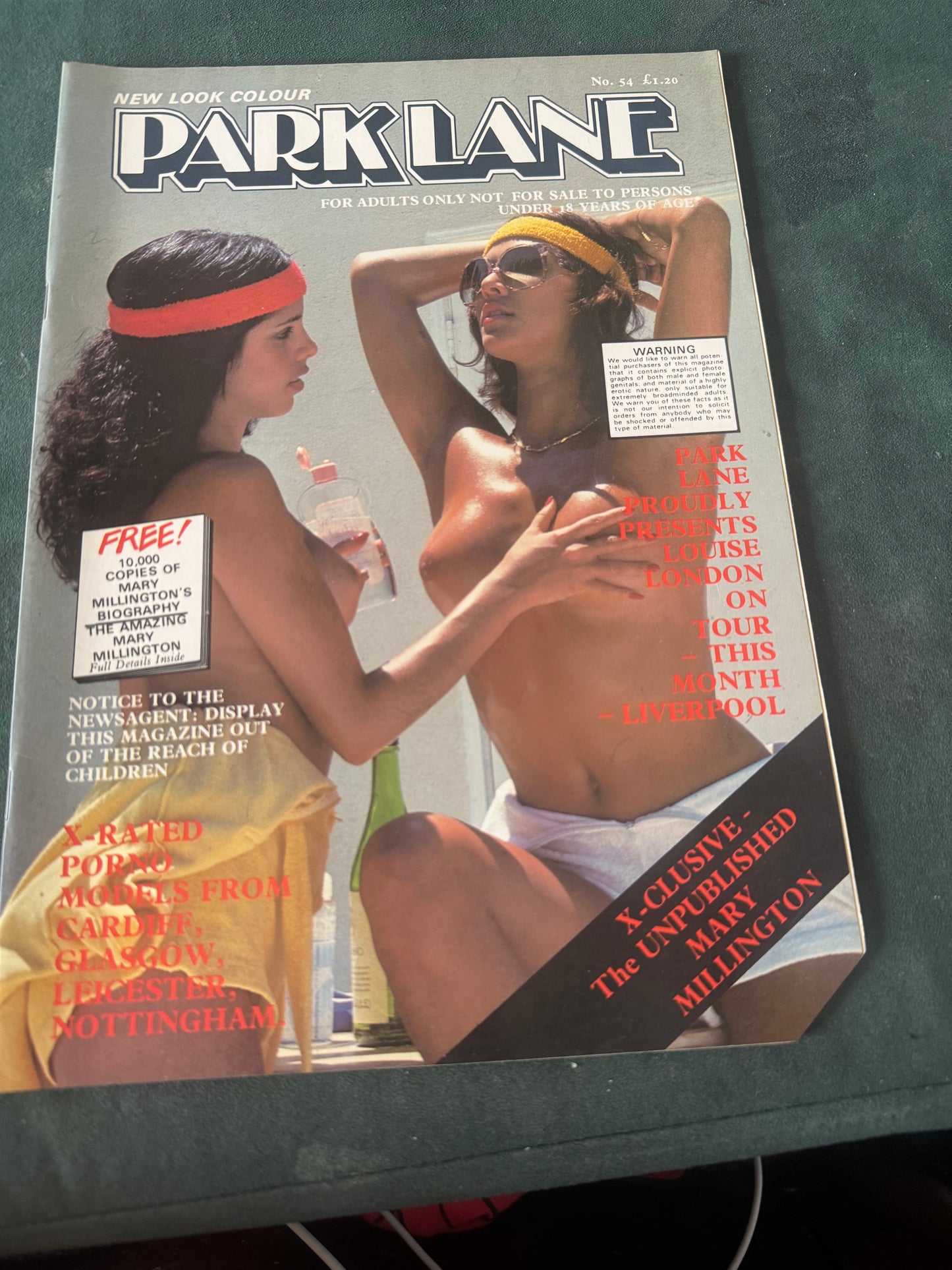 Vintage Park Lane Magazine No 54 Mary Millington 1980 80s Adult Pornographic Magazine