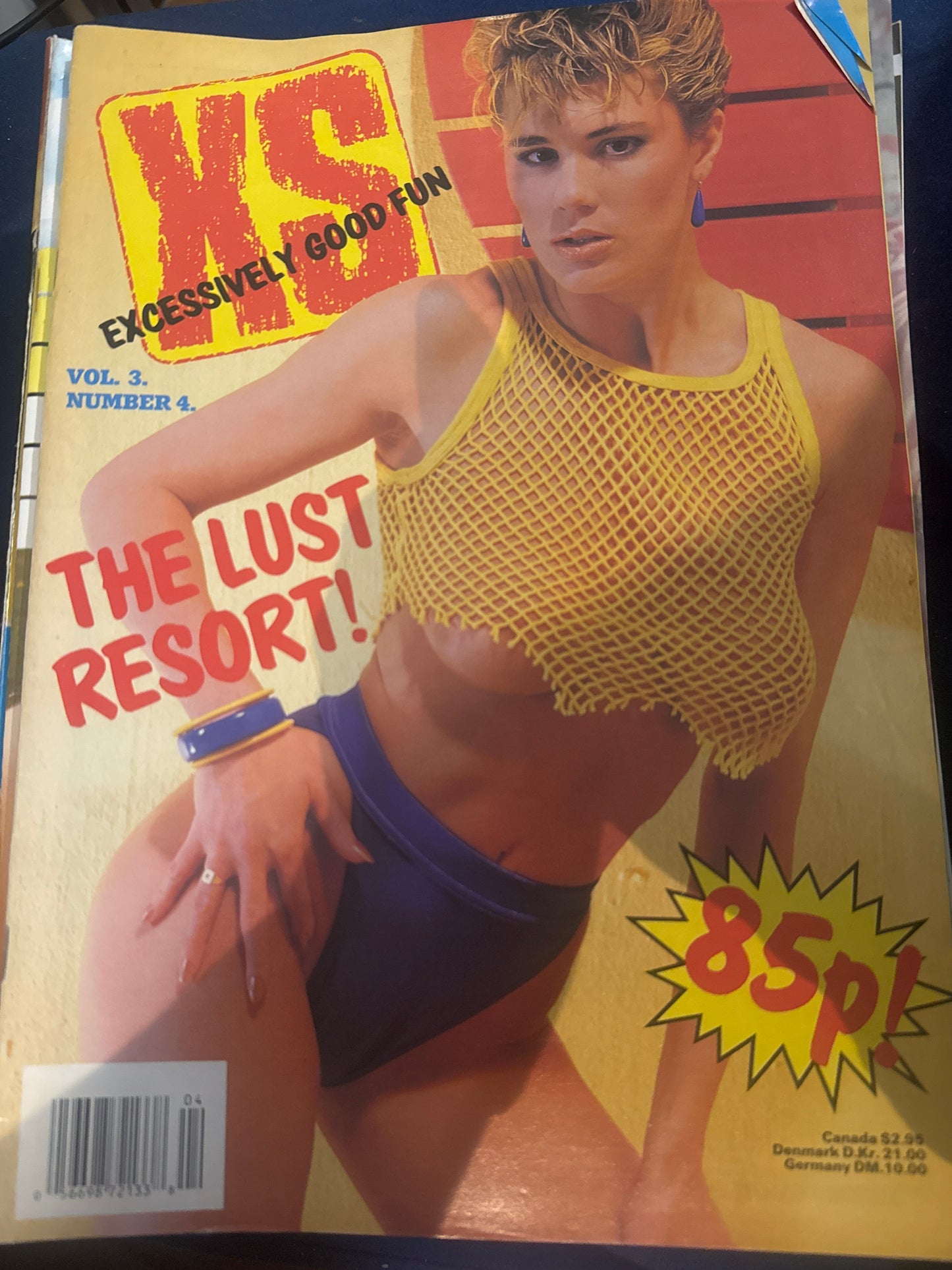 Vintage XS Excessively Good Fun Magazine Volume 3 Number 4 80s Adult Pornographic Magazine
