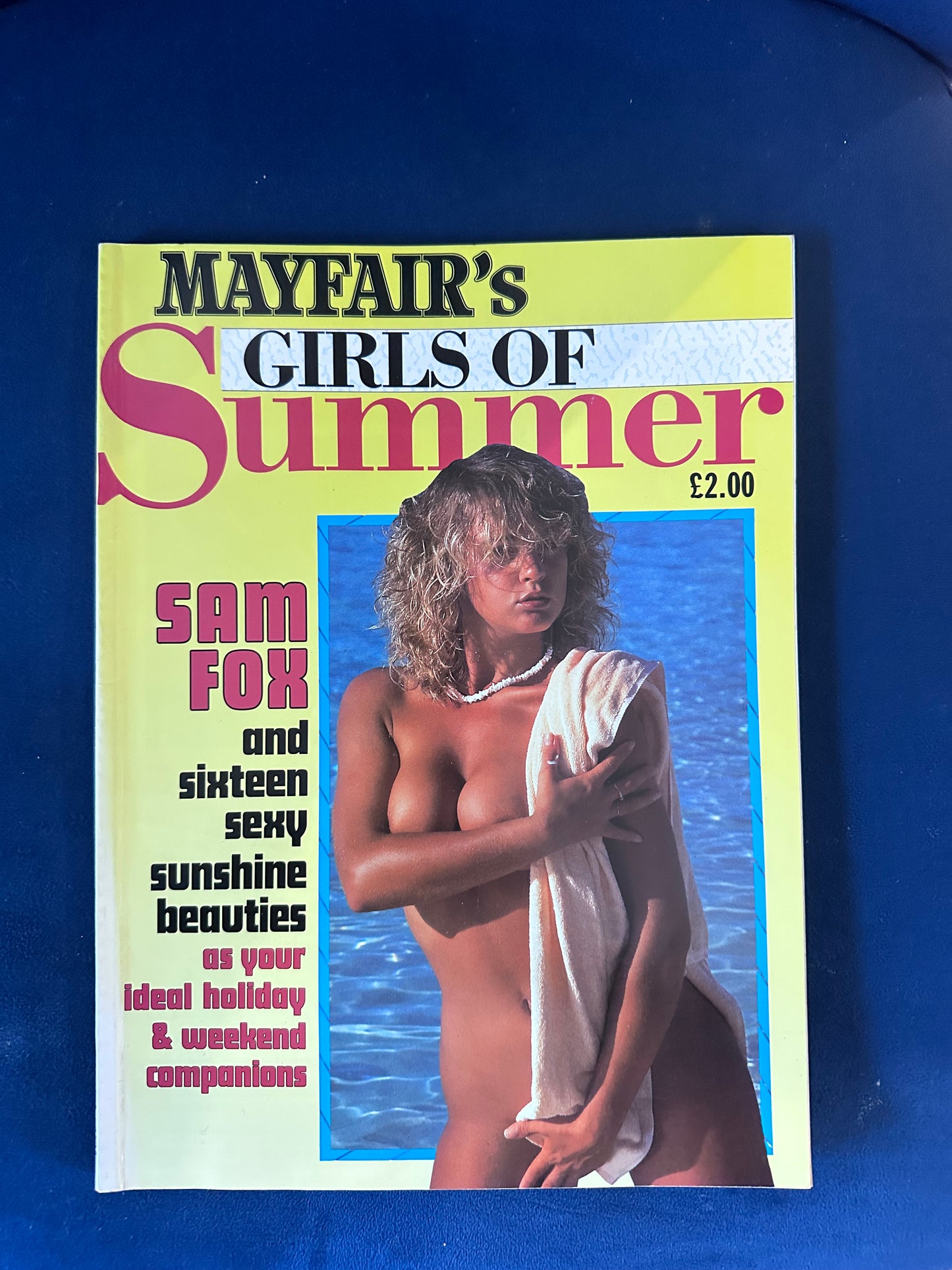 Vintage Mayfair Magazine Girls Of Summer No 1 - Sam Fox And Sixteen Sexy Sunshine Beauties 80s Pornographic Magazine