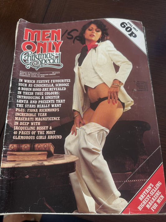 Vintage Men Only Magazine Christmas Special Volume 42 Number 12 1977 70s Adult Pornographic Magazine