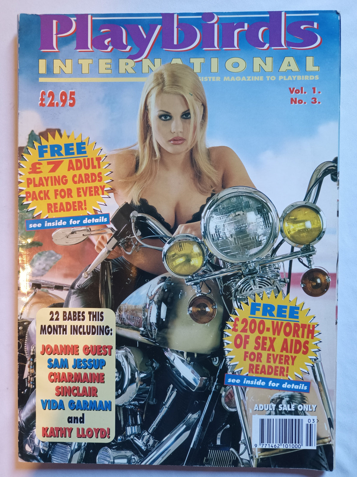 Vintage Playbirds International Magazine Volume 1, Issue No 3 22 Babes This Month Including Joanne Guest - Throbbing Rocks