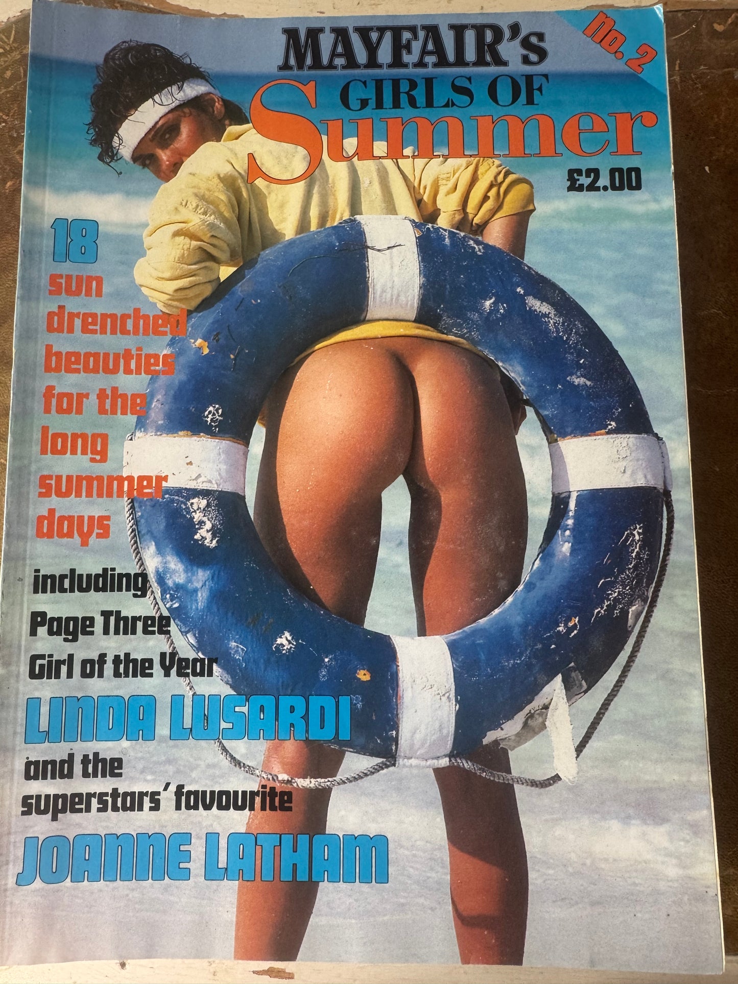 Vintage Mayfair Magazine Girls Of Summer No 2 - Linda Lusardi , Joanne Latham 1987 80s Adult Pornographic Magazine