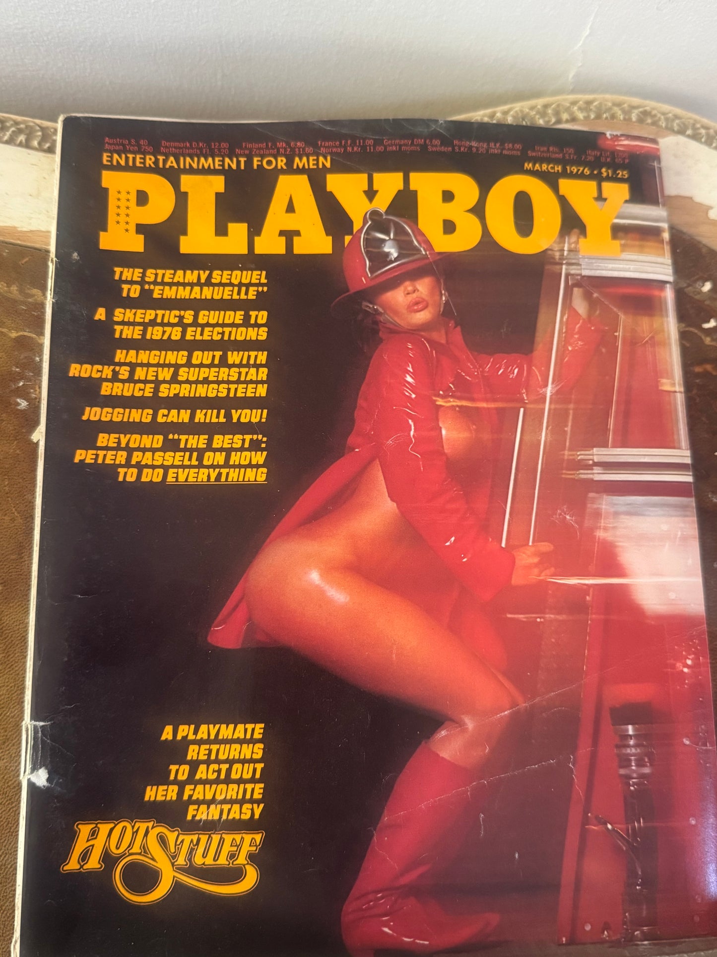 Vintage Playboy Magazine March 1976 Covergirl Vicki Cunningham 70s Adult Pornographic Magazine