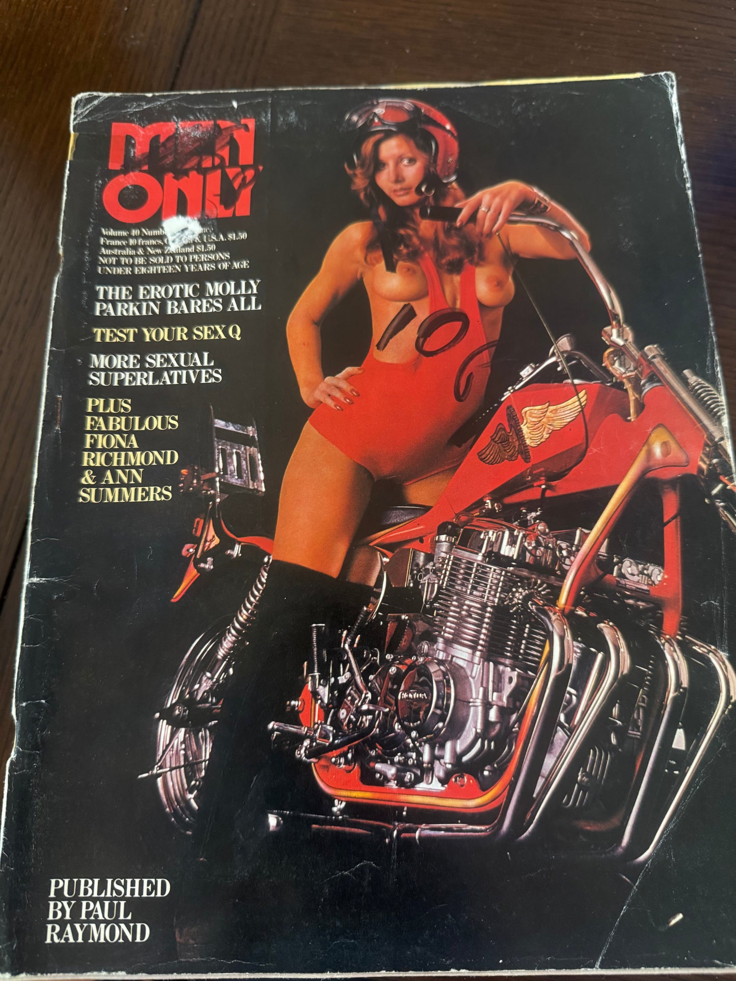 Vintage Men Only Volume 40 Number 2 1975 70s Adult Pornographic Magazine