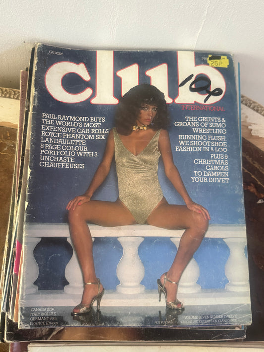 Vintage Club International Magazine Volume 7 Number 12 Full Frontals 1978 70s Adult Pornographic Magazine