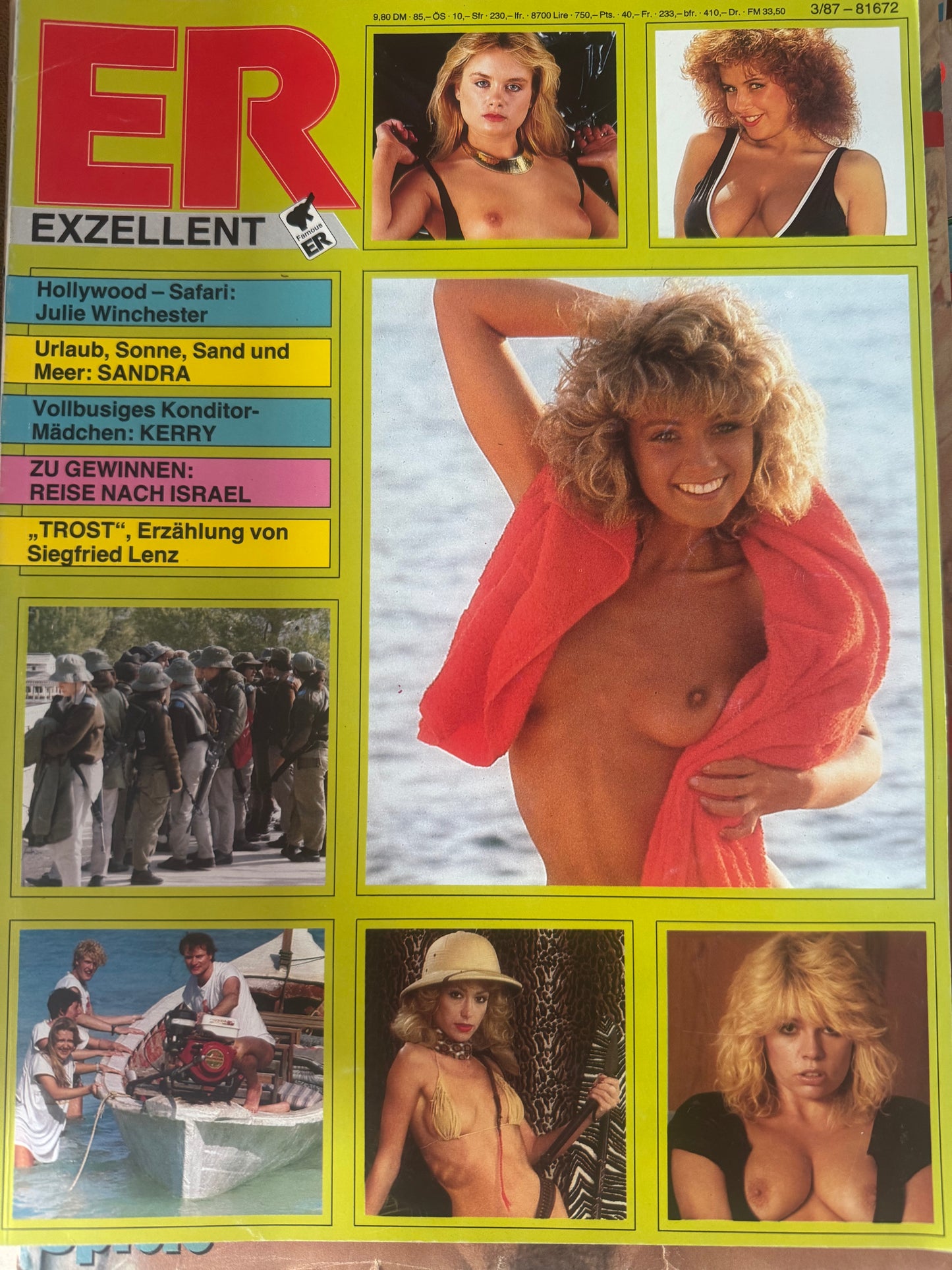 Vintage ER Exzellent German Magazine 1986 80s Adult Pornographic Magazine