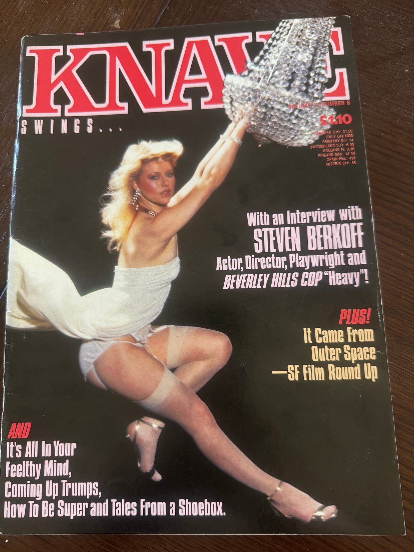 Vintage Knave Swings Volume 17 Number 6 80s Adult Pornographic Magazine