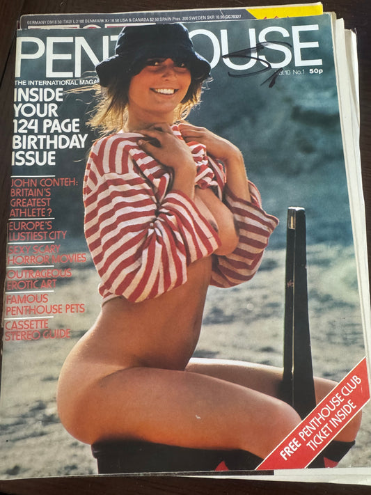 Vintage Penthouse Magazine Volume 10 Number 1 70s Explicit Adult Pornographic Magazine