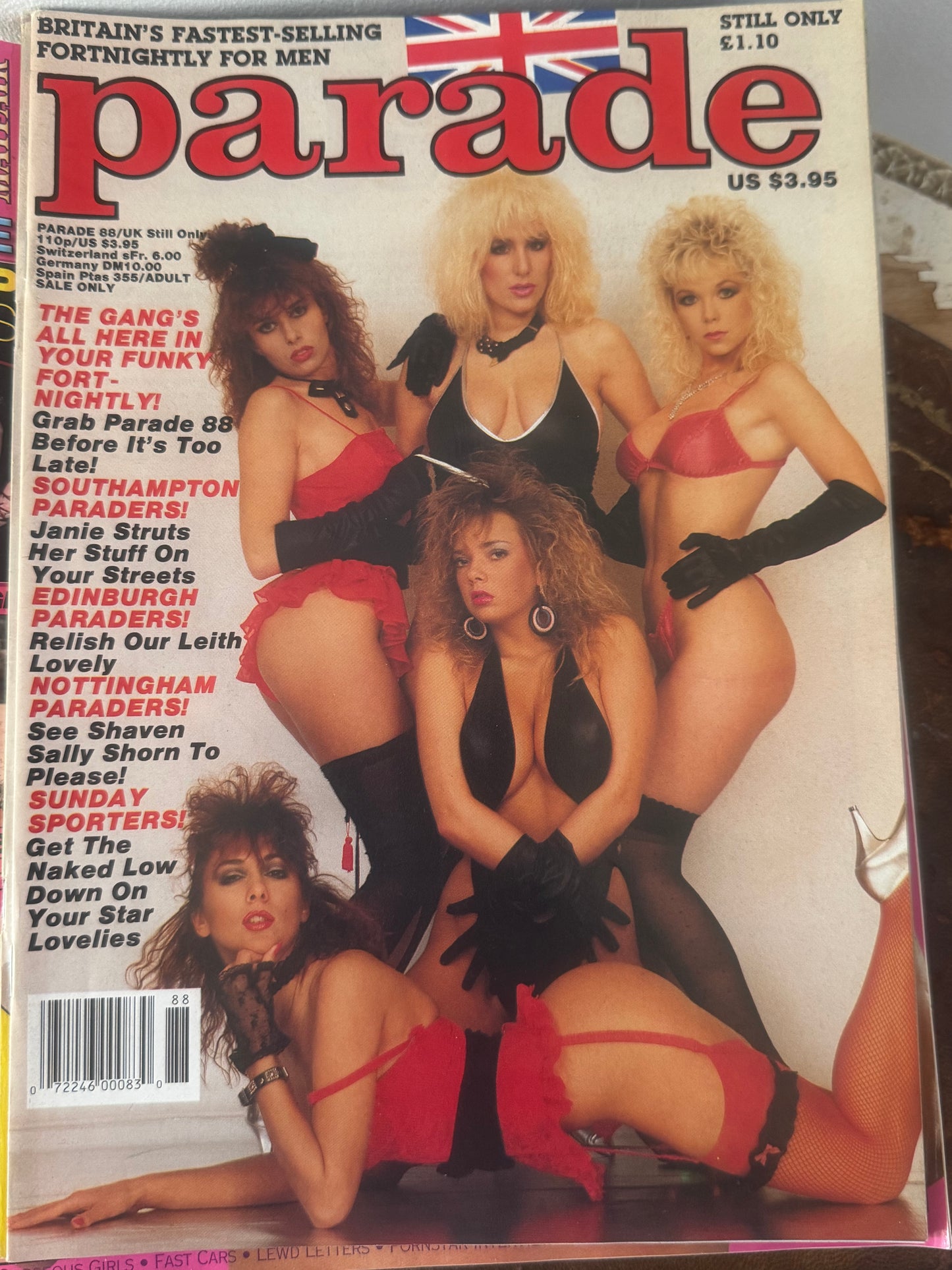 Vintage Parade Magazine Issue 88 Southampton Paraders! 80s Adult Pornographic Magazine