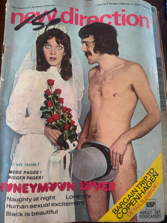 Vintage New Direction Magazine Volume 2 Number 4 1972  70s Adult Pornographic Magazine