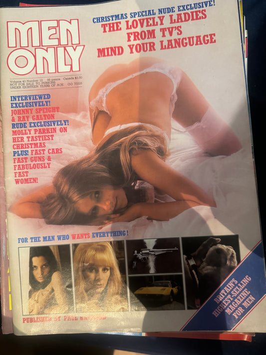 Vintage Men Only Magazine Volume 43 Number 12 Christmas Special Nude Exclusives 70s Adult Pornographic Magazine