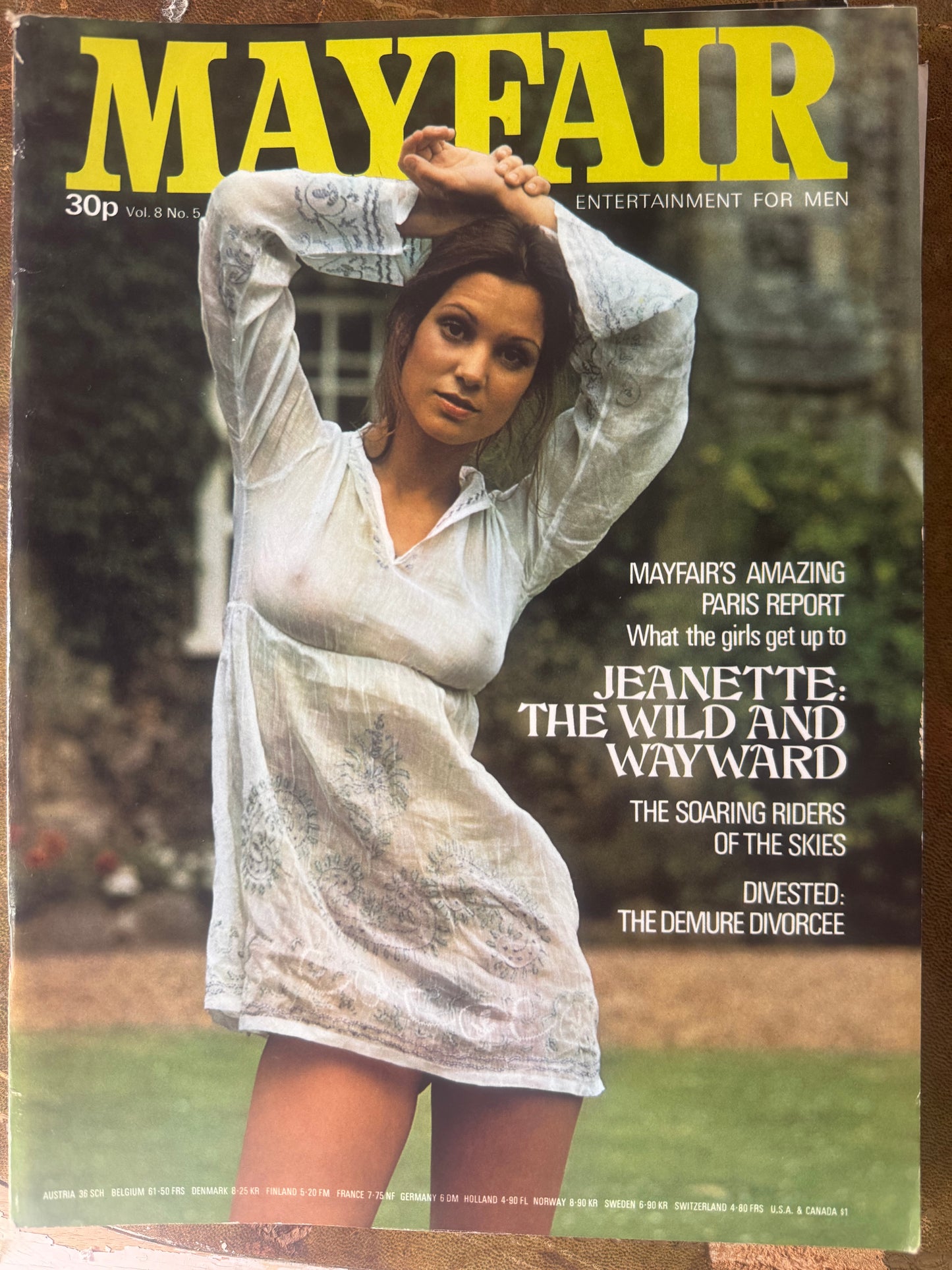 Vintage Mayfair Magazine Vol 8 No 5 1973 Jeanette: The Wild and Wayward 70s Adult Pornographic Magazine