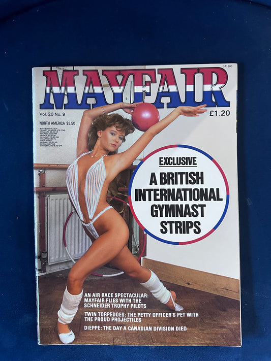 Vintage Mayfair Magazine Vol 20 No 9 Lynette Gordon EXCLUSIVE A British International Gymnast Strips 80s Adult Pornographic Magazine