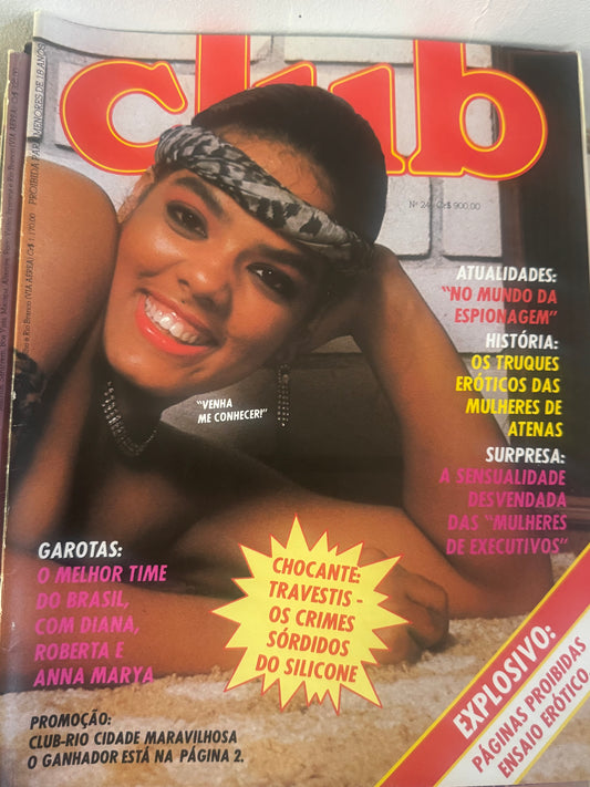 Vintage Club Magazine Number 24 Portuguese Edition 1983 80s Adult Pornographic Magazine
