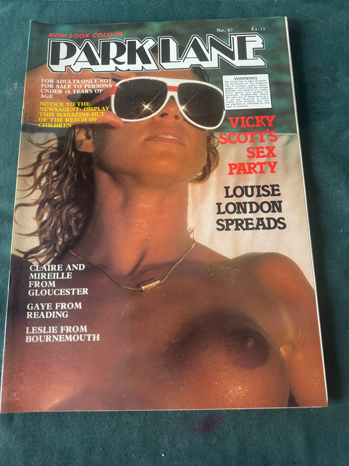 Vintage Park Lane Magazine No 57 Vicky Scott's Sex Party 1980 80s  Adult Pornographic Magazine