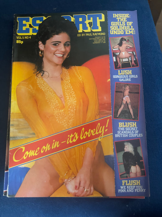 Vintage Escort Magazine Vol 5 No 4 Come On In It's Lovely 80s Adult Pornographic Magazine