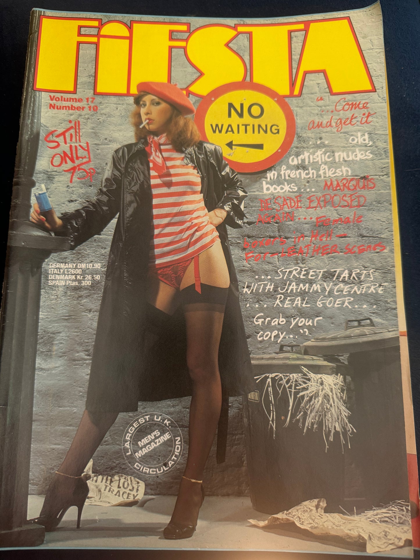 Vintage Fiesta Magazine Volume 17 Number 10 Come and Get It 80s Adult Pornographic Magazine