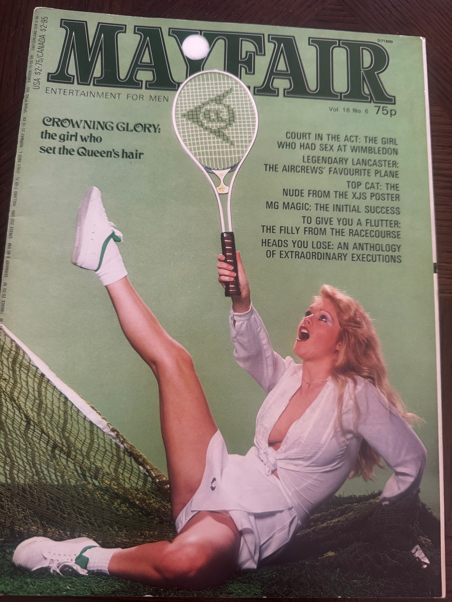 Vintage Mayfair Adult Magazine Vol 16 No 6 Nina Pickersgill 1981  80s Adult Pornographic Magazine