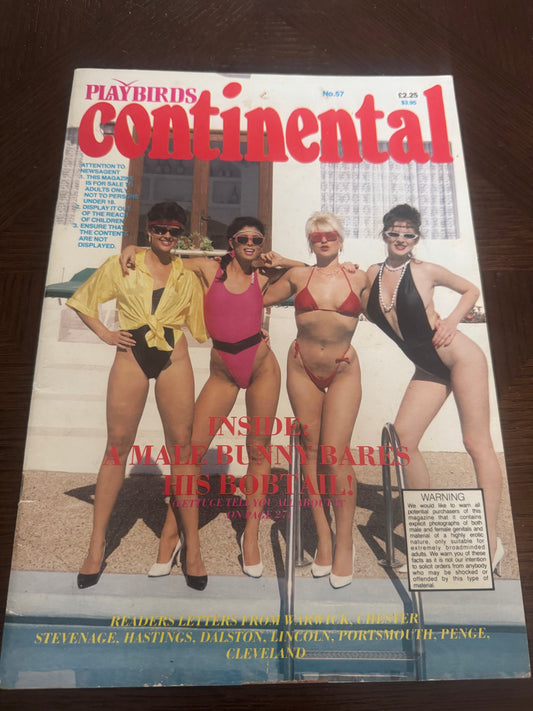 Vintage Playbirds Continental Magazine No 57 70s Adult Pornographic Magazine