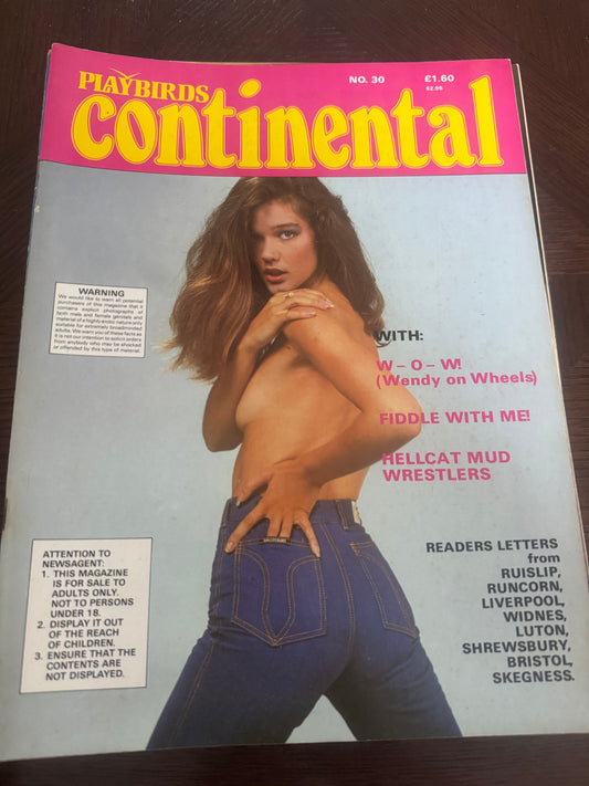 Vintage Playbirds Continental Magazine No 30 70s Adult Pornographic Magazine